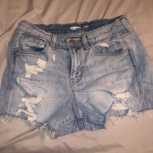 Old navy boyfriend jean shorts